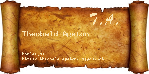 Theobald Agaton névjegykártya